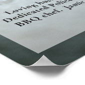 Feestelijke levensfoto politieagent, Begrafenis Poster (Hoek)