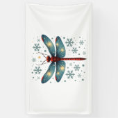 Feestelijke libel gloed spandoek (Verticaal)