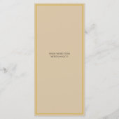 Feestelijke Luxe Elegante Kerst Menukaart (Achterkant)