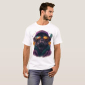 Feestelijke Mardi Gras Pug Vibrant T-shirt (Voorkant volledig)