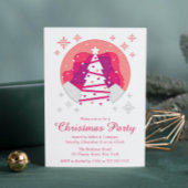 Feestelijke moderne kerstboom kerstfeest kaart