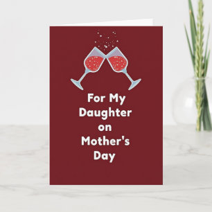 Feestelijke Moederdag kaart voor dochter