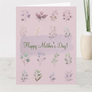 FEESTELIJKE MOEDERDAG(LICHT MAUVE) KAART
