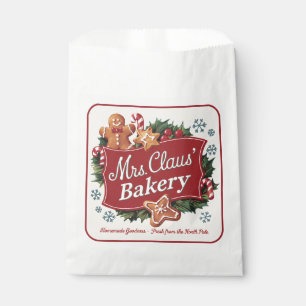 Feestelijke Mrs. Claus Bakkerij feest Bedankzakje