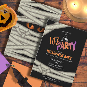 Feestelijke mummie Halloween oranje ID685 Kaart