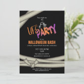 Feestelijke mummie Halloween oranje ID685 Kaart (Staand voorkant)