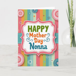 Feestelijke Nonna Moederdag kaart