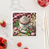 Feestelijke nostalgische Minty Mocha Coffee Mok Dé