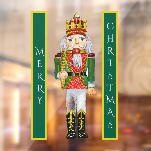 Feestelijke Notenkraker Kerstmis Raamsticker (Vel 2)