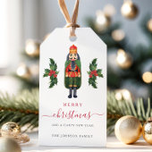 Feestelijke Notenkraker Vrolijk Kerstfeest Cadeaulabel