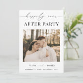 Feestelijke Ontvangst na Elopement Happily Ever Af Kaart (Staand voorkant)