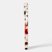 Feestelijke Oranje sneeuwman gebreide kerstversier Case-Mate iPhone Case (Achterkant / Links)