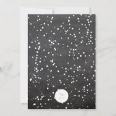 Feestelijke Ornament Chalkboard Holiday Party Uitn Kaart (Achterkant)