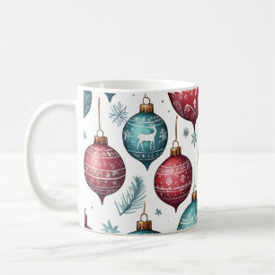 Feestelijke ornament patroon koffiemok