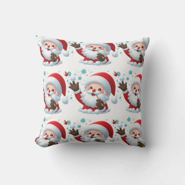 Feestelijke Outdoor Santa Sierkussen (Voorkant)