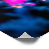 Feestelijke peperkoek mannen sneeuw fantasie poster (Hoek)