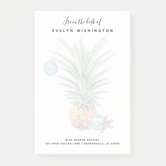 Feestelijke Pineapple Business Desk van Post-it® Notes (Voorkant)