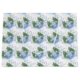 Feestelijke Polar Beren Kerstvakantie Groot Cadeauzakje