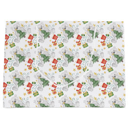 Feestelijke Polar Beren Kerstvakantie Groot Cadeauzakje