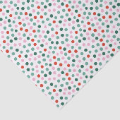 Feestelijke Polka Dots Patroon Vakantie Tissuepapier (Detail)