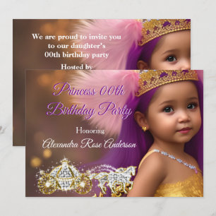 Feestelijke Prinsessenmeisjes verjaardagsfeest Wag Kaart