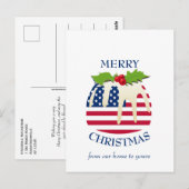 Feestelijke Pudding met Patriottische USA FLAG Ker Briefkaart (Voorkant / Achterkant)