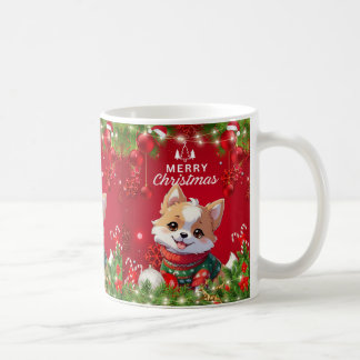 "Feestelijke Puppy Kerstmis" Koffiemok