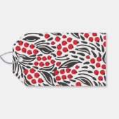 Feestelijke Red Berry La Holiday Cadeaulabel (Achterkant Horizontaal)