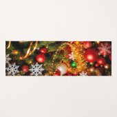 Feestelijke reeks kerstdecoraties yogamat (Voorkant (horizontaal))