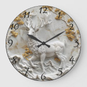 Feestelijke Rendier kerstdecor Grote Klok (Voorkant)