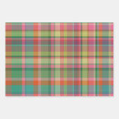 Feestelijke Retro Kerst Plaid Schattigee Preppy Va Inpakpapier Vel (Voorkant)