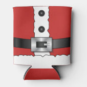 Feestelijke Retro kerst rood pak Sinterklaas Blikjeskoeler (Voorkant)