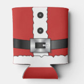 Feestelijke Retro kerst rood pak Sinterklaas Blikjeskoeler (Achterkant)