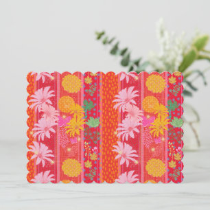 Feestelijke rode blanco uitnodigingskaarten kaart