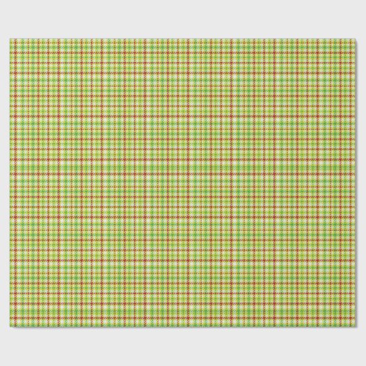 Feestelijke rode groene geplakte strepen vakantiep cadeaupapier (Vlak)