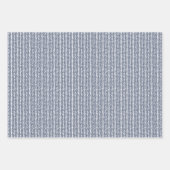 Feestelijke rode perzik blush roze blauw hart patr inpakpapier vel (Voorkant 3)