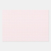 Feestelijke rode perzik blush roze blauw hart patr inpakpapier vel (Voorkant 2)