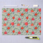 Feestelijke rode Poinsettia Kerstbloem Tissuepapier (Craft)