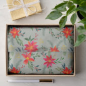 Feestelijke rode Poinsettia Kerstbloem Tissuepapier (Geschenk)