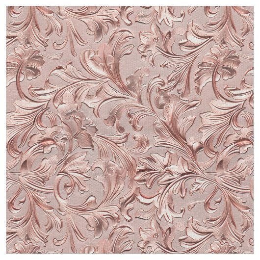 Feestelijke roze gouden bewerkt leer stof (Close Up)