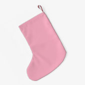Feestelijke roze sneeuw vrouw voeg naam toe kleine kerstsok (Achterkant (Hangend))
