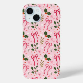 Feestelijke Roze Strik Telefoonhoes