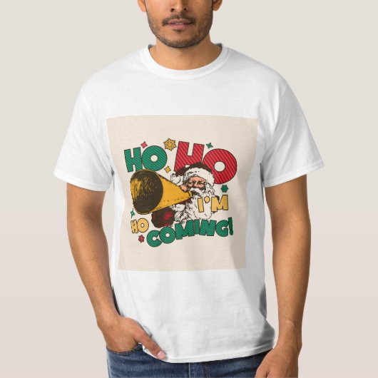 Feestelijke Santa Vibes T - shirts (Voorkant)