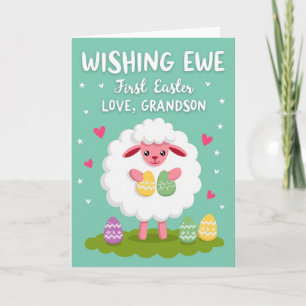 Feestelijke Schaap Eieren Vakantiekaart Kaart
