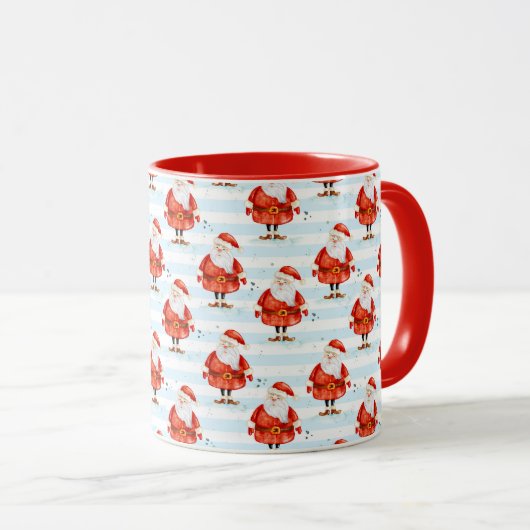 Feestelijke Schattigee Kerstman Mok (Voorkant rechts)