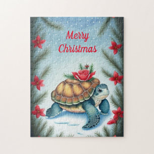 Feestelijke schildpad puzzel