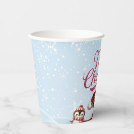 Feestelijke servies I Elf, Penguin, en Polar Beer Papieren Bekers