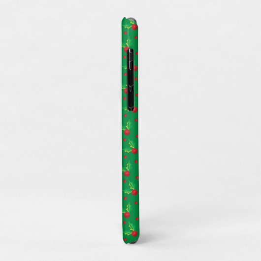 Feestelijke  Sinterklaas Holly Leaves Case-Mate iPhone Case (Achterkant/links)