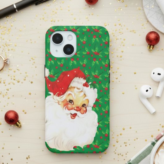 Feestelijke Sinterklaas Holly Leaves Case-Mate iPhone Case