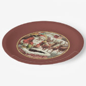 Feestelijke Sinterklaas Kerst Papier Borden Papieren Bordje (Gekanteld)